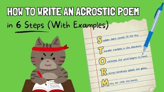 How to Write an Acrostic Poem in 6 Easy Steps (With Examples!) ✍️