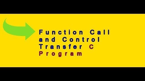 Call by Function and Control Transfer C Program