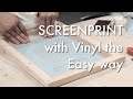 Easiest way to Screen Print with a Vinyl Cutter