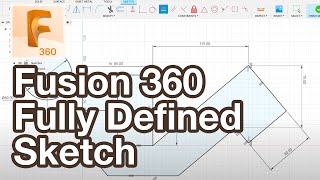 How to Fully Constrain a Sketch in Fusion 360 Tutorial screenshot 3