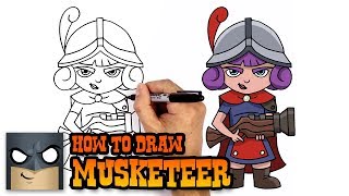 how to draw musketeer clash royale art tutorial