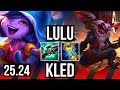 LULU vs KLED (TOP) | 20K damage, Electrocute | EUW Diamond | 25.24