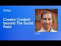 Interview with Keith Bendes - Creator Content beyond The Social Feed.
