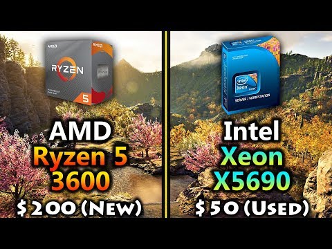 AMD Ryzen 5 3600 vs Intel Xeon X5690 | 1080p 1440p PC Gameplay Benchmark Test