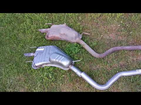 DIY Saab 9-5 Changing Exhaust System