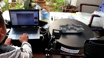 Tripod white structured light 3d scanner with rotate table for reverse engineering