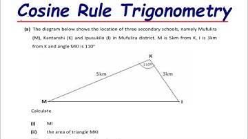 Mastering the Cosine Rule: Shortest Distance, Area & Longest Side Explained