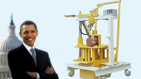 QT40-3C Mobile manual hollow block machine operate demostration