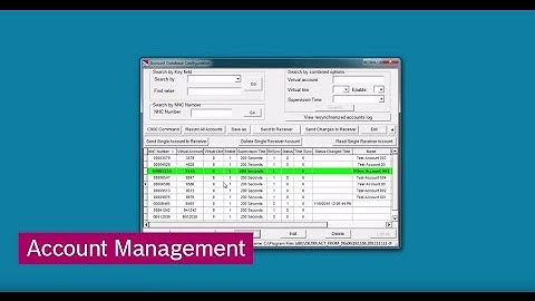 Conettix: Account Managment