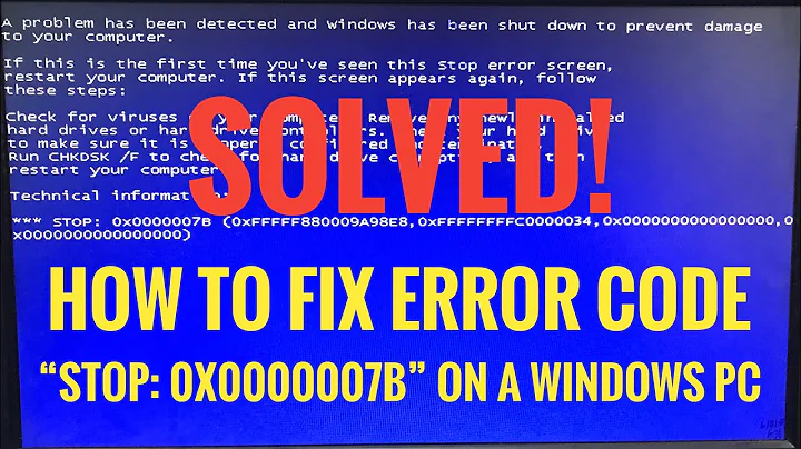How To Fix Stop: 0x0000007B Blue Screen Error In Windows PC