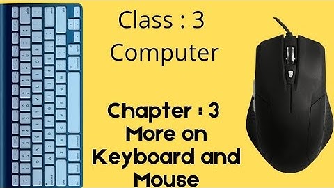 Class 3 Computer Ch-3 More on Keyboard and Mouse (Part 3)