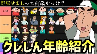 【最新版】クレヨンしんちゃんのキャラクター年齢紹介ｗｗ野原せましの年齢は？