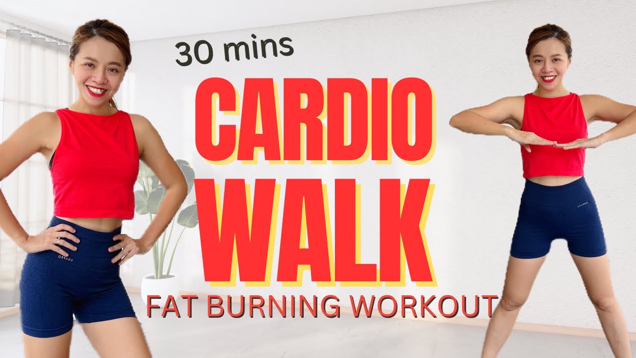 Fat Burning Indoor Cardio Walking Workout - Beginner Friendly - YouTube