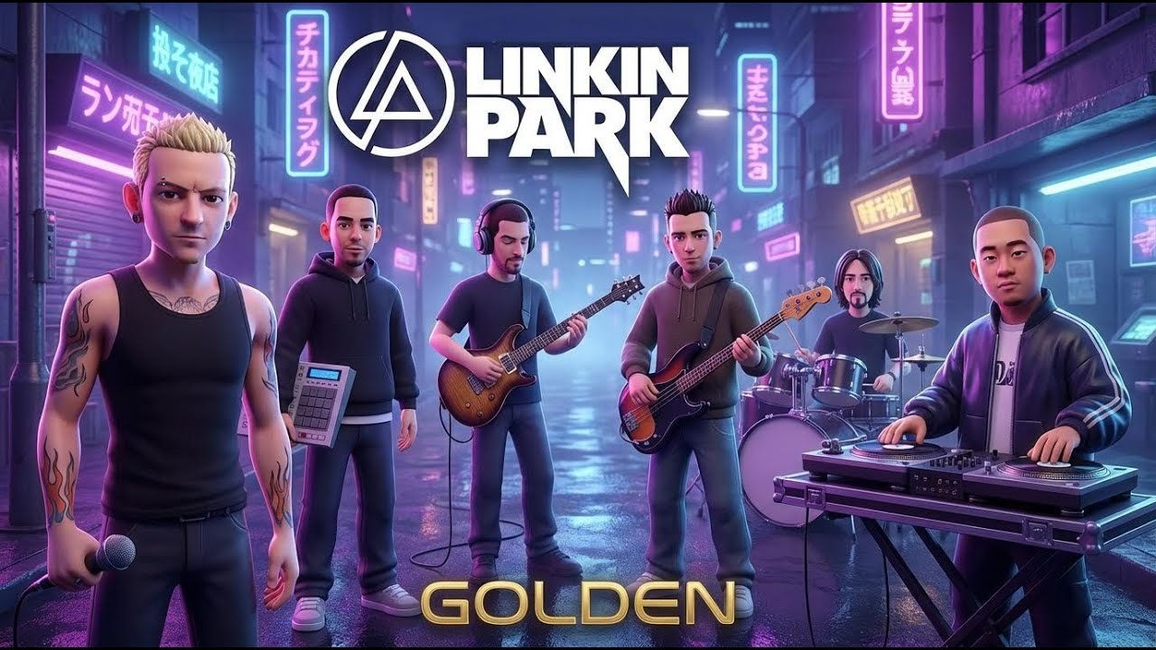 Linkin Park x K-Pop Demon Hunters - Golden (AI Nu Metal Crossover)