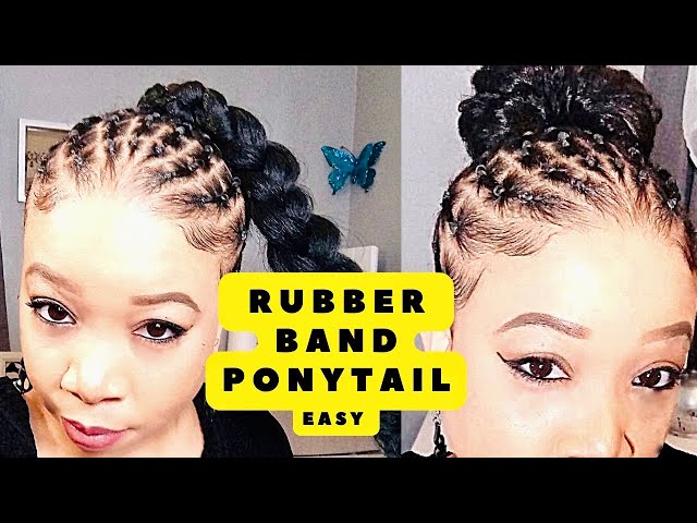 rubberband hairstyles into ponytail｜TikTok Search