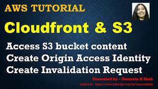 AWS Tutorial - Cloudfront CDN and S3