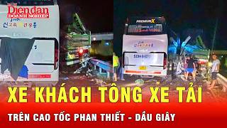 Nong do con ma tuy cua tai xe xe khach dam xe tai tren cao toc Phan Thiet - Dau Giay Tin tuc 24h