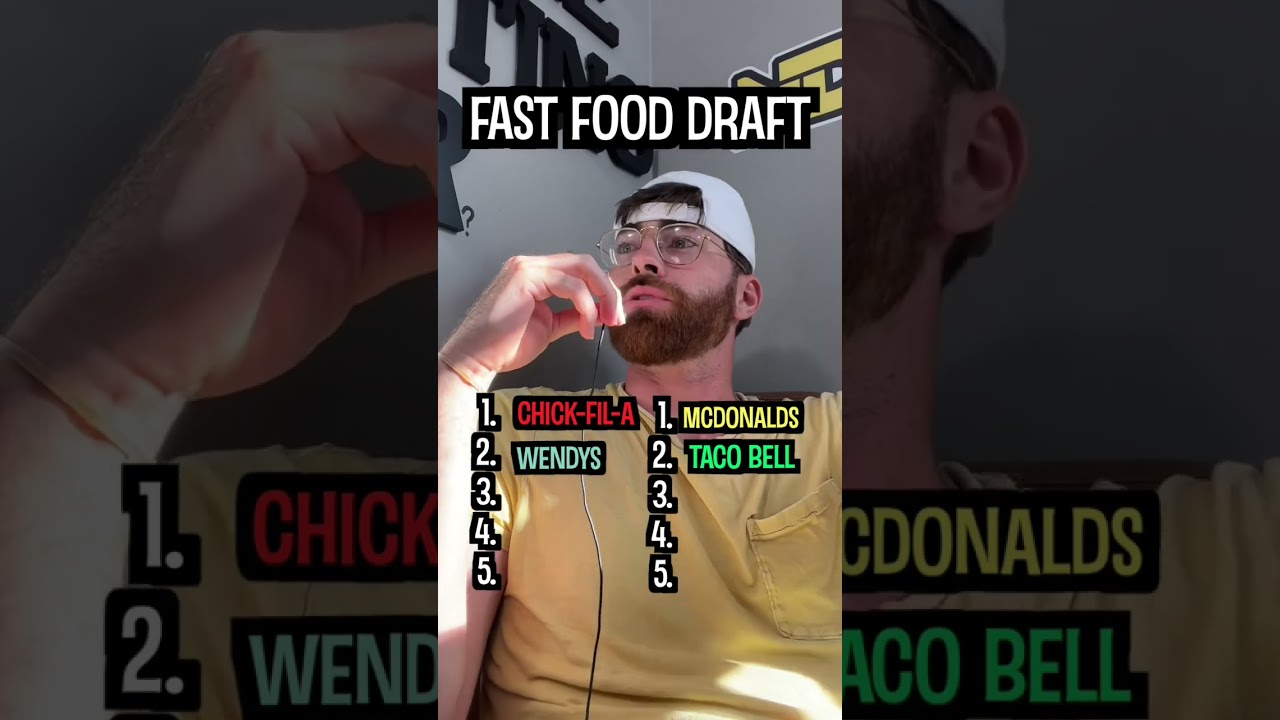 Drafting The Best Fast Food Restaurants YouTube Drafting The Best Fast Food Restaurants YouTube