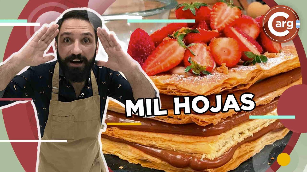 MIL HOJAS DE DULCE DE LECHE Y CREMA PASTELERA