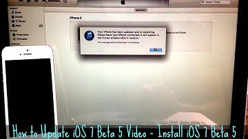 How to Update iOS 7 Beta 5 Video - Install iOS 7 Beta 5