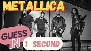 Can you guess the Metallica song in 1 second?