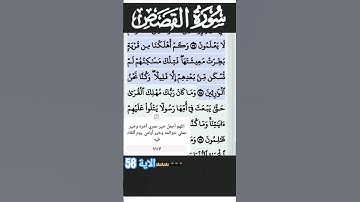 سورة القصص الآية 58 #قرآن #quran #islam #islamicstatus