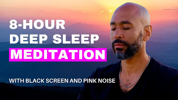 8-Hour Deep Sleep Meditation | Soothing Pink Noise & Relaxation Techniques | Black Screen