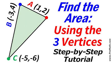 How to Find the Area of a Triangle Using 3 Vertices | Step-by-Step Tutorial