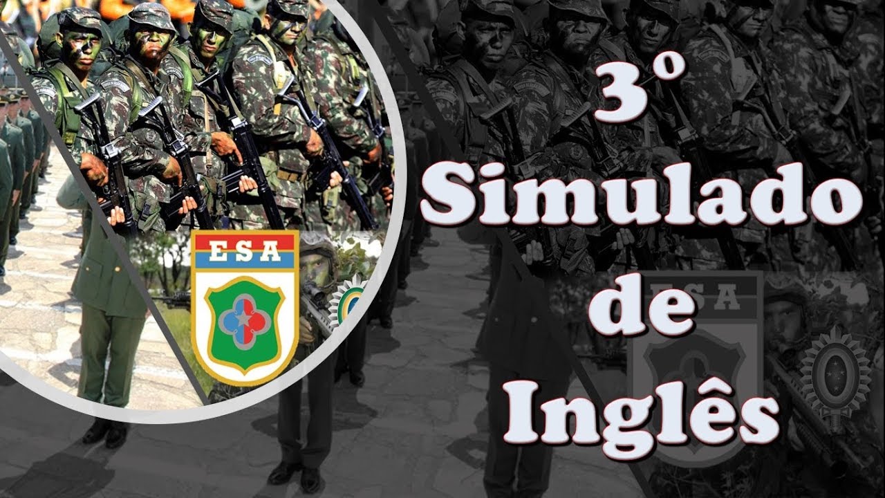3° SIMULADO DE INGLÊS ESA | Teacher Rafael