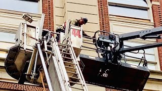 FDNY Manhattan 10-43 All Hands Box 1416 High Angle Rescue worker stuck in a lift 9 stories up in air Profile
