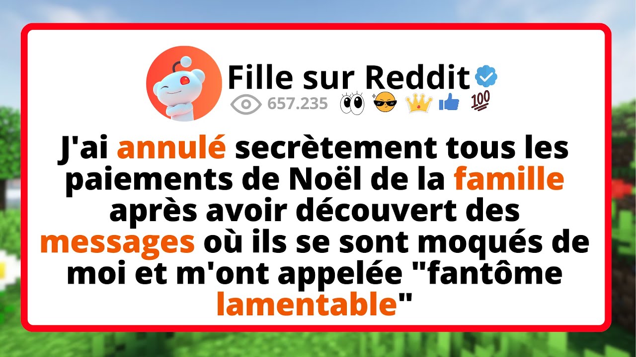 J'ai ANNULÉ secrètement tous les PAIEMENTS de Noël de la famille après avoir DÉCOUVERT des...
