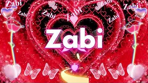 Zabi Name Whatsapp Status | Zabi Name Video