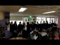 白鳥中学校の学生さんの合唱
