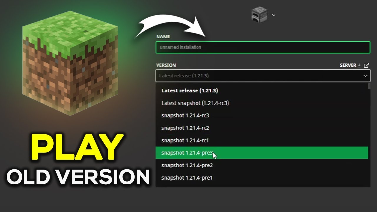 How To Play On Older Minecraft Versions - Easy Guide - YouTube