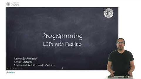 62/74 IoT MOOC Part I: Programming LCD with Facilino