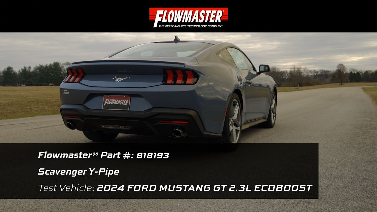 Flowmaster scavenger y pipe kit for 2024 ford mustang 2 3l ecoboost