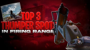 TOP 3 THUMPER SPOTS IN FIRING RANGE | #codm