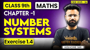 NUMBERS SYSTEM: Exercise 1.4 Solved! 🤯 Class 9 Maths Ch 1 | Full Solutions!