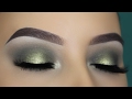 Olive Green Halo Eye Makeup Tutorial