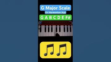 G Major Scale - Part 8/12 Harmonium Major Scales #shorts #musicscale
