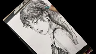 How to draw a Girl - quick portrait sketch