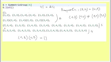 Groupe  symétrique S4