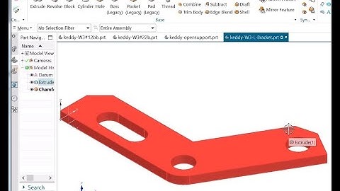Week 3 -Tutorial #7 - NX13 - L-Bracket