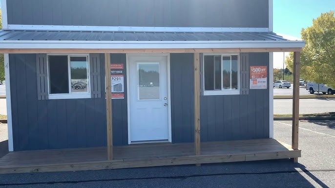 This family made an affordable two-story tiny home out of Tuff Sheds from  Home Depot