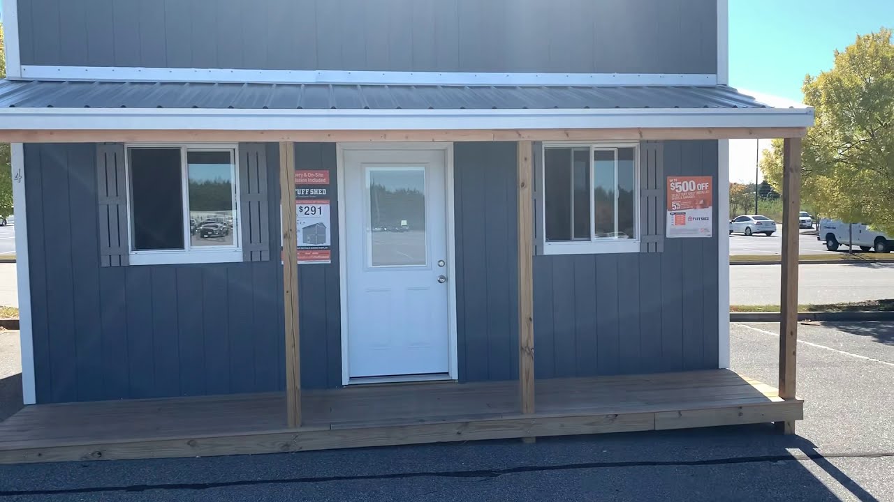 Tiny House  Shed for sale Home  Depot  YouTube