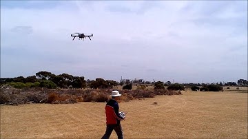 Walking Underneath APMCopter Using Optical Flow