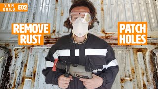 How to remove rust and patch your lovely van!