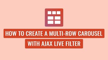 Smart Post Show Pro - How To Create a Multi - row Carousel with Ajax Live Filter