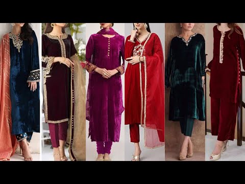 Velvet Suits: Buy Velvet Salwar Suits Online in India @Aachho