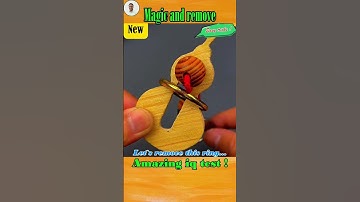 Magical topological puzzle, how to remove the ring - 68 #iq #iqtest #puzzle #no68 #Magic # topology